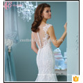 Alibaba New Spaghetti Trap Floor-Length Mermaid Stock Alta qualidade Completamente Beaded Lace Wedding Dress